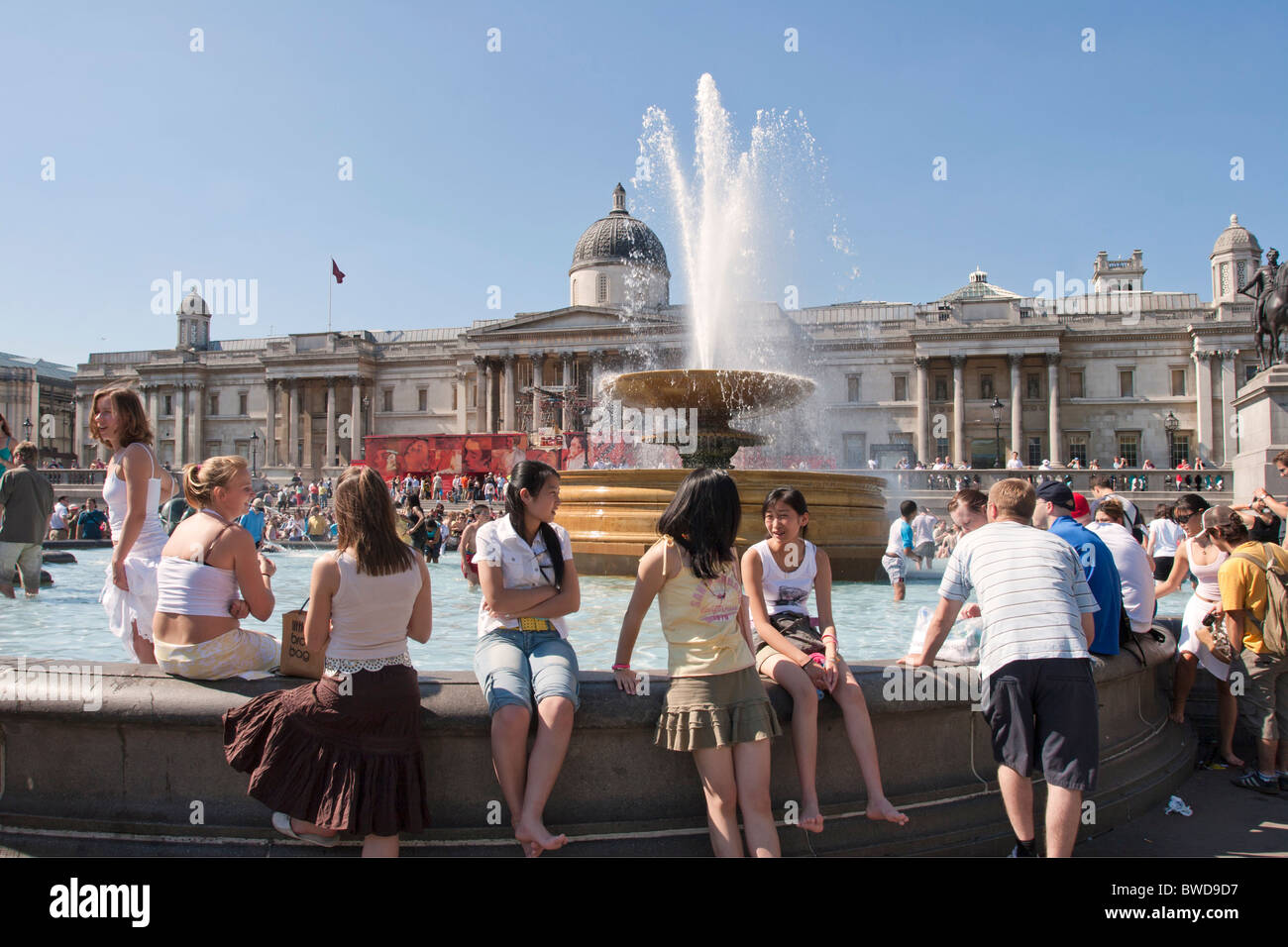 Trafalgar Square - Londres Banque D'Images