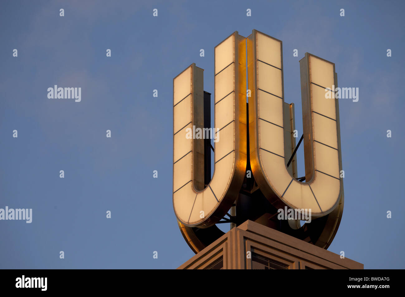 Symbole Dortmunder U , région de la Ruhr, Allemagne Banque D'Images