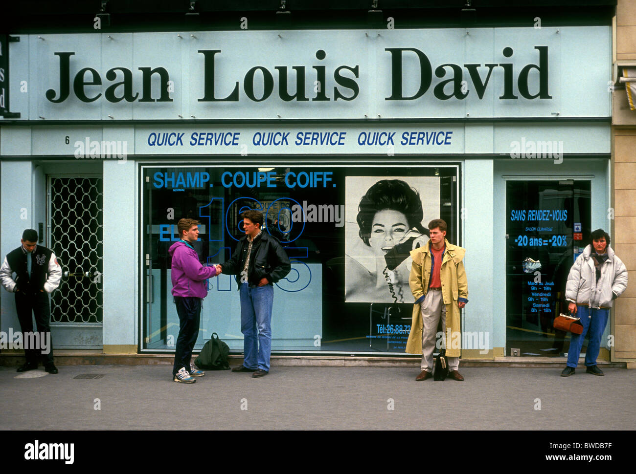 Français, accueil, Jean Louis David, salon de coiffure, coiffure, ville de  Reims, Reims, Champagne-Ardenne, France, Europe Photo Stock - Alamy