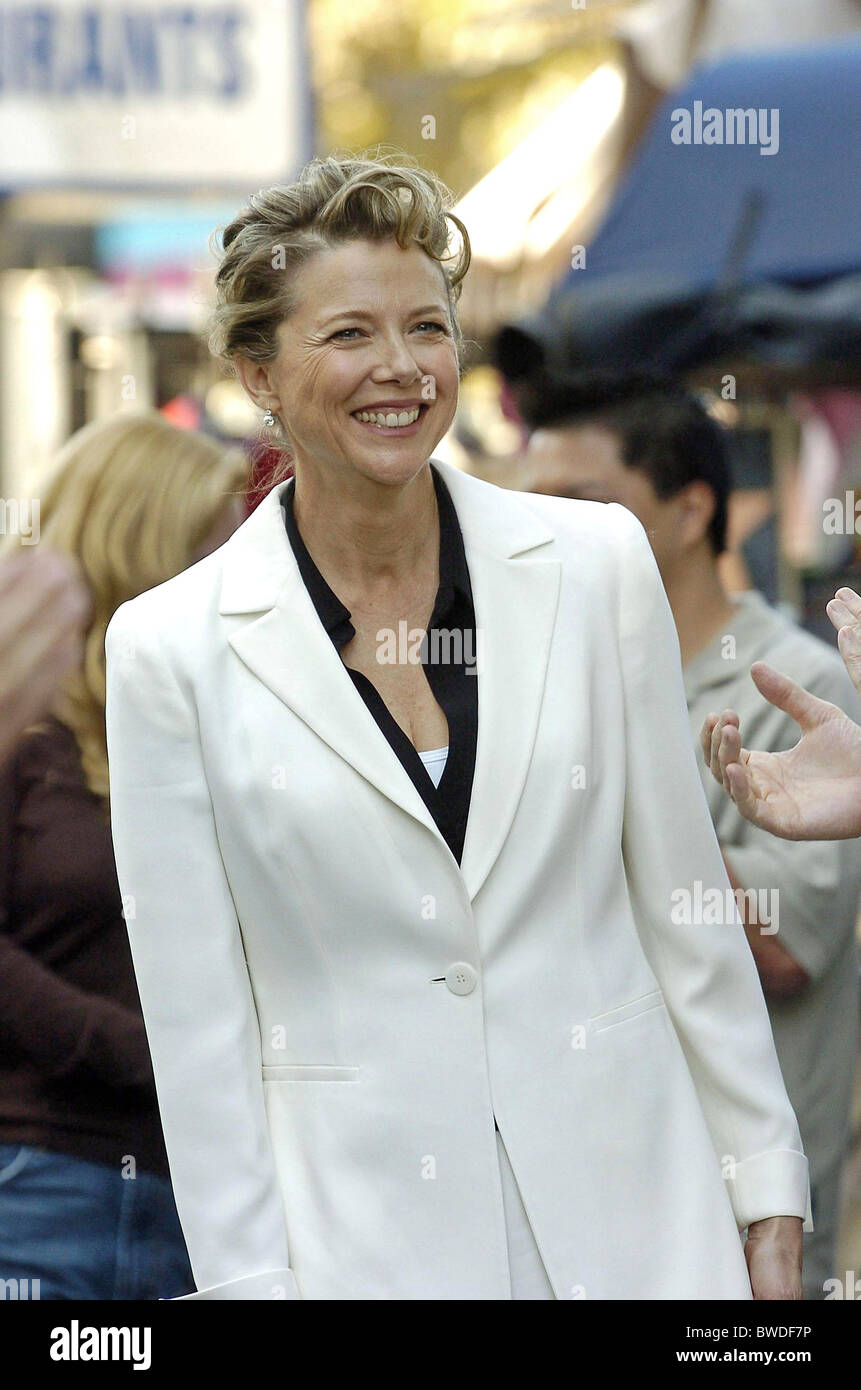 Étoile sur le Hollywood Walk of Fame pour Annette Bening Banque D'Images