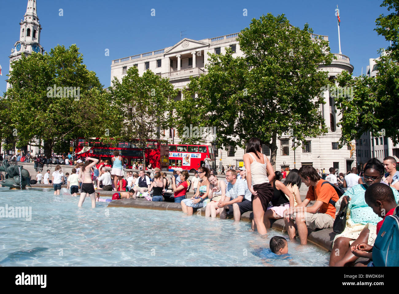 Trafalgar Square - Londres Banque D'Images