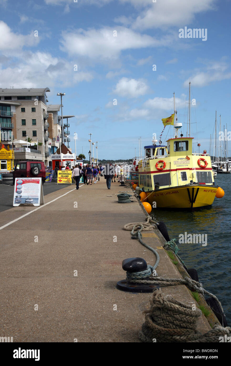 Afficher le long de Poole Quay Banque D'Images