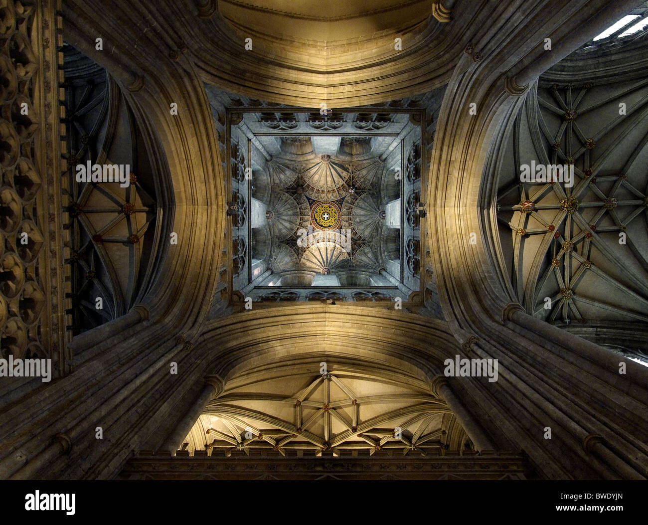 Harry Bell ventilateur Colonne à distance, de la Cathédrale de Canterbury, Kent Banque D'Images