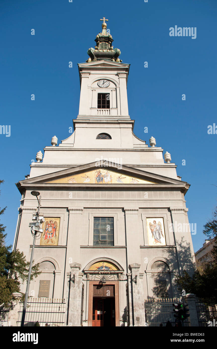 Serbie, Belgrade, Cathédrale Église Saborna Banque D'Images