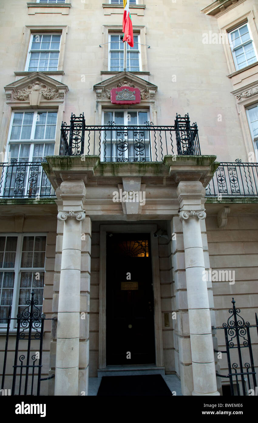 Ambassade de la Birmanie, Mayfair, Londres Banque D'Images