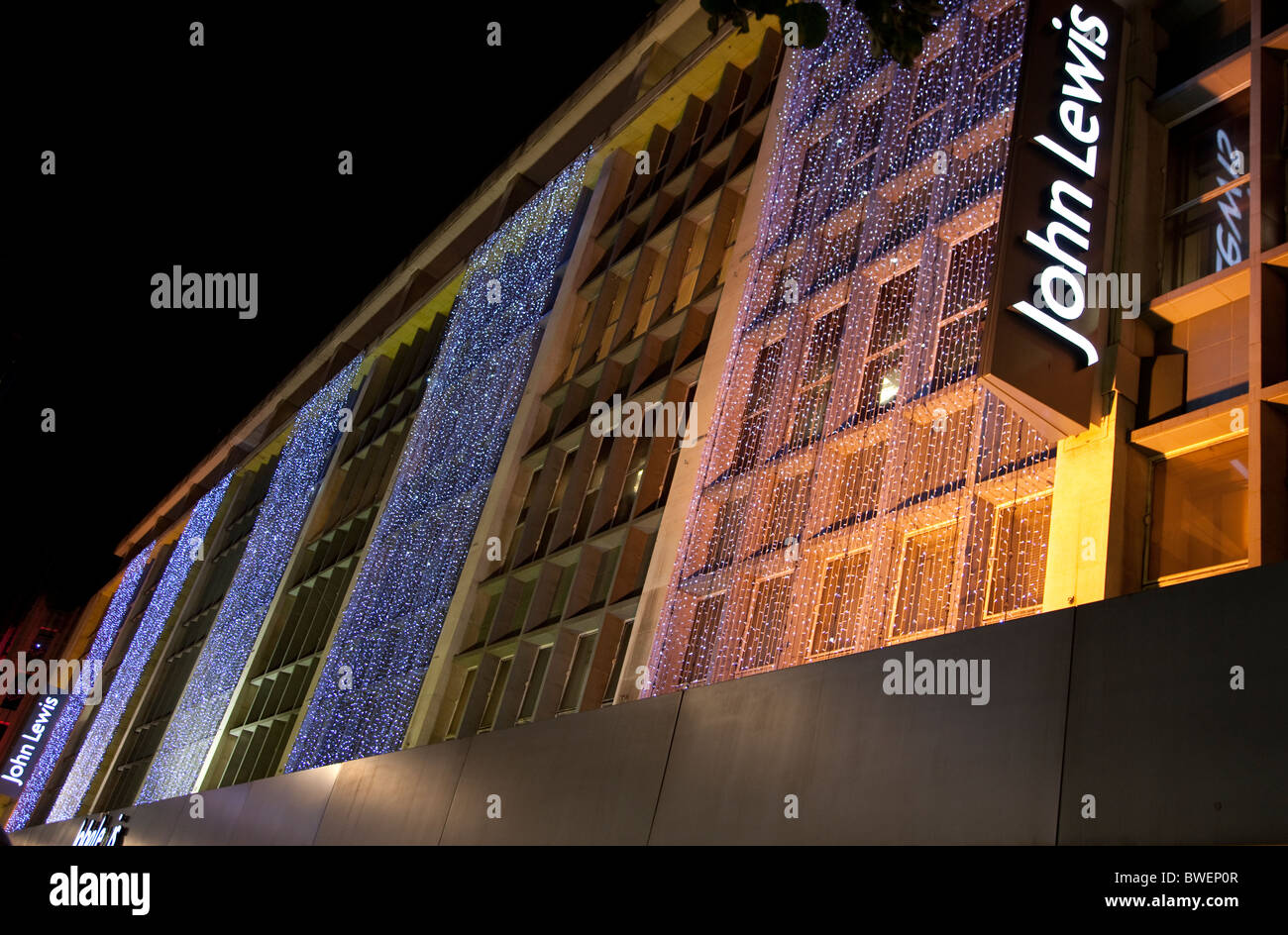 John Lewis, Oxford Street, Londres, Noël 2010 Banque D'Images