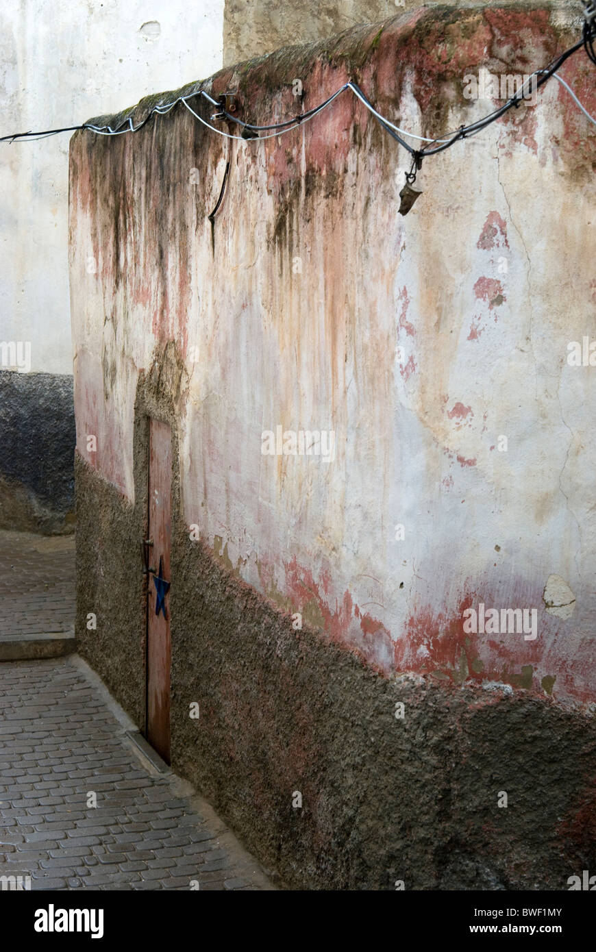 Moulay Idriss, le Maroc. Alley. Banque D'Images