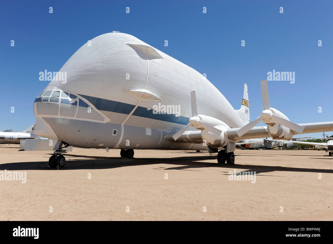 Pima Air & Space Museum Tuscon Arizona NASA Aero Spacelines 377G Super Guppy 1966-1994 Banque D'Images