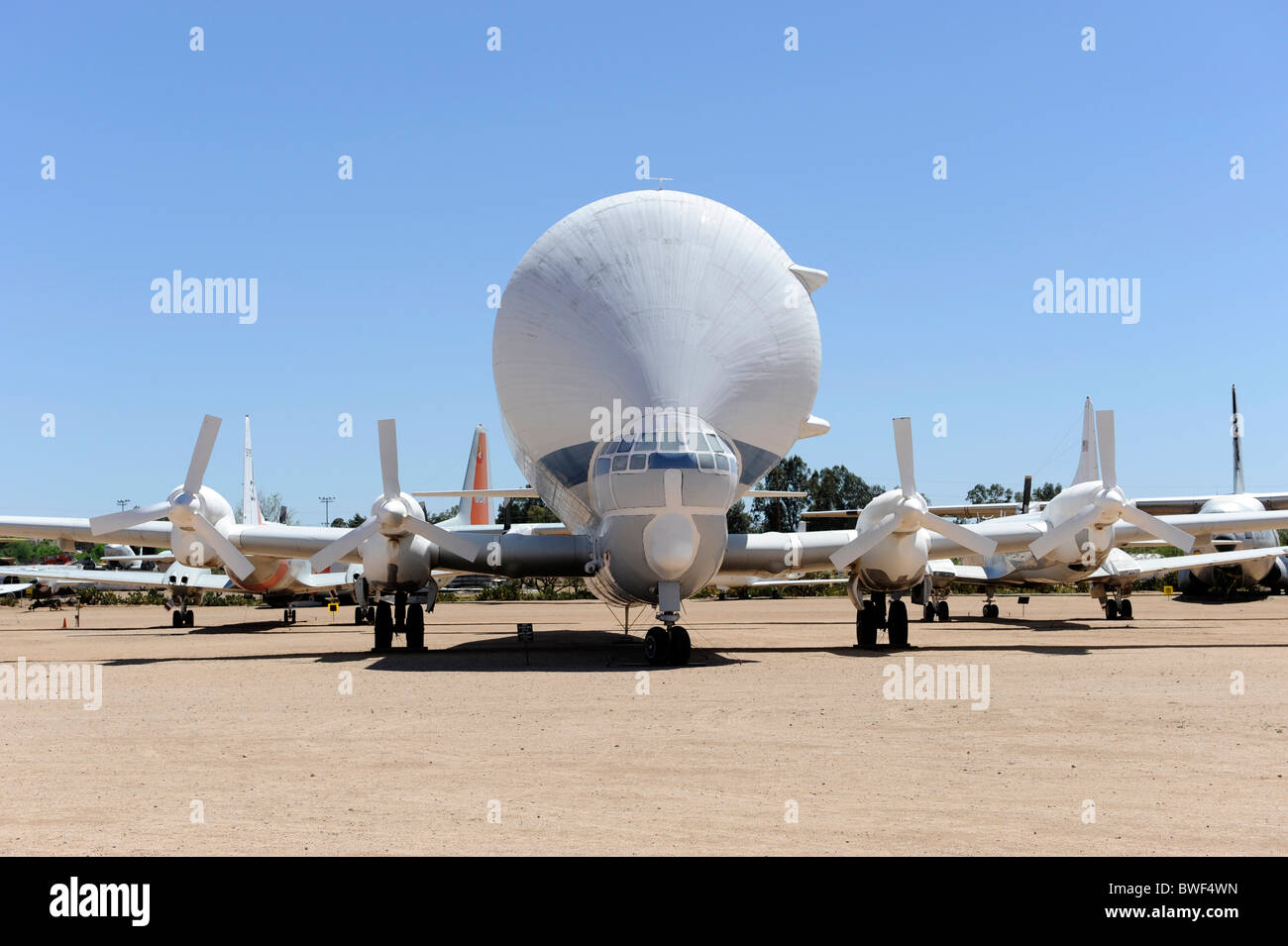 Pima Air & Space Museum Tuscon Arizona NASA Aero Spacelines 377G Super Guppy 1966-1994 Banque D'Images