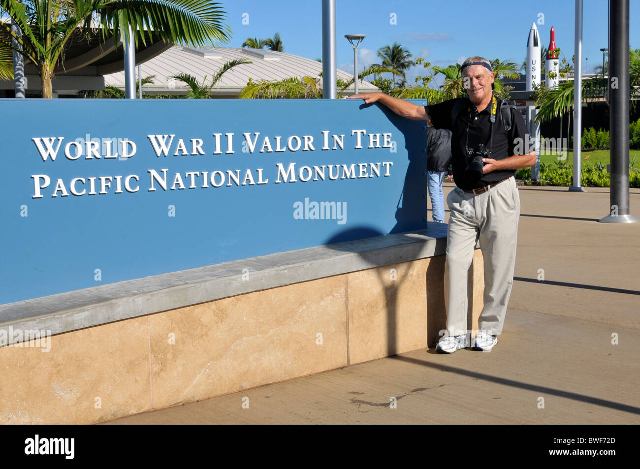 Entrée de Pearl Harbour Pacific National Monument Washington Banque D'Images