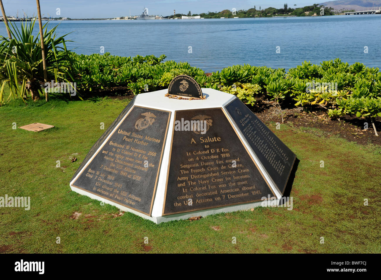 Memorial Marine Pearl Harbor Hawaii Pacific National Monument Banque D'Images