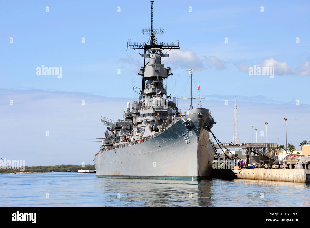 Pearl Harbor USS Missouri Pacific National Monument Hawaii Island Ford Banque D'Images