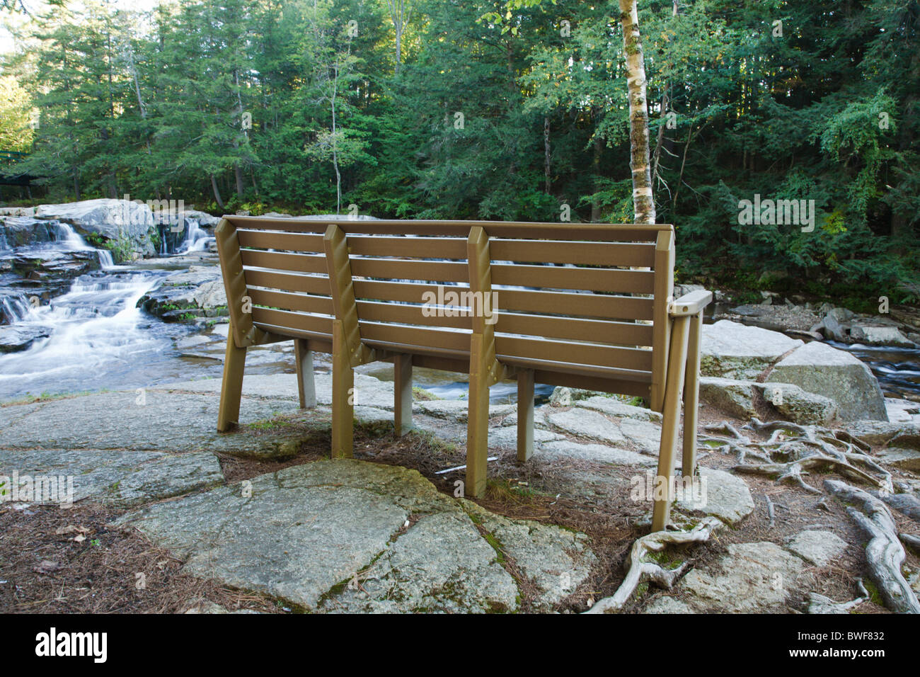 Jackson Falls le long du ruisseau Wildcat à Jackson, New Hampshire, USA Banque D'Images