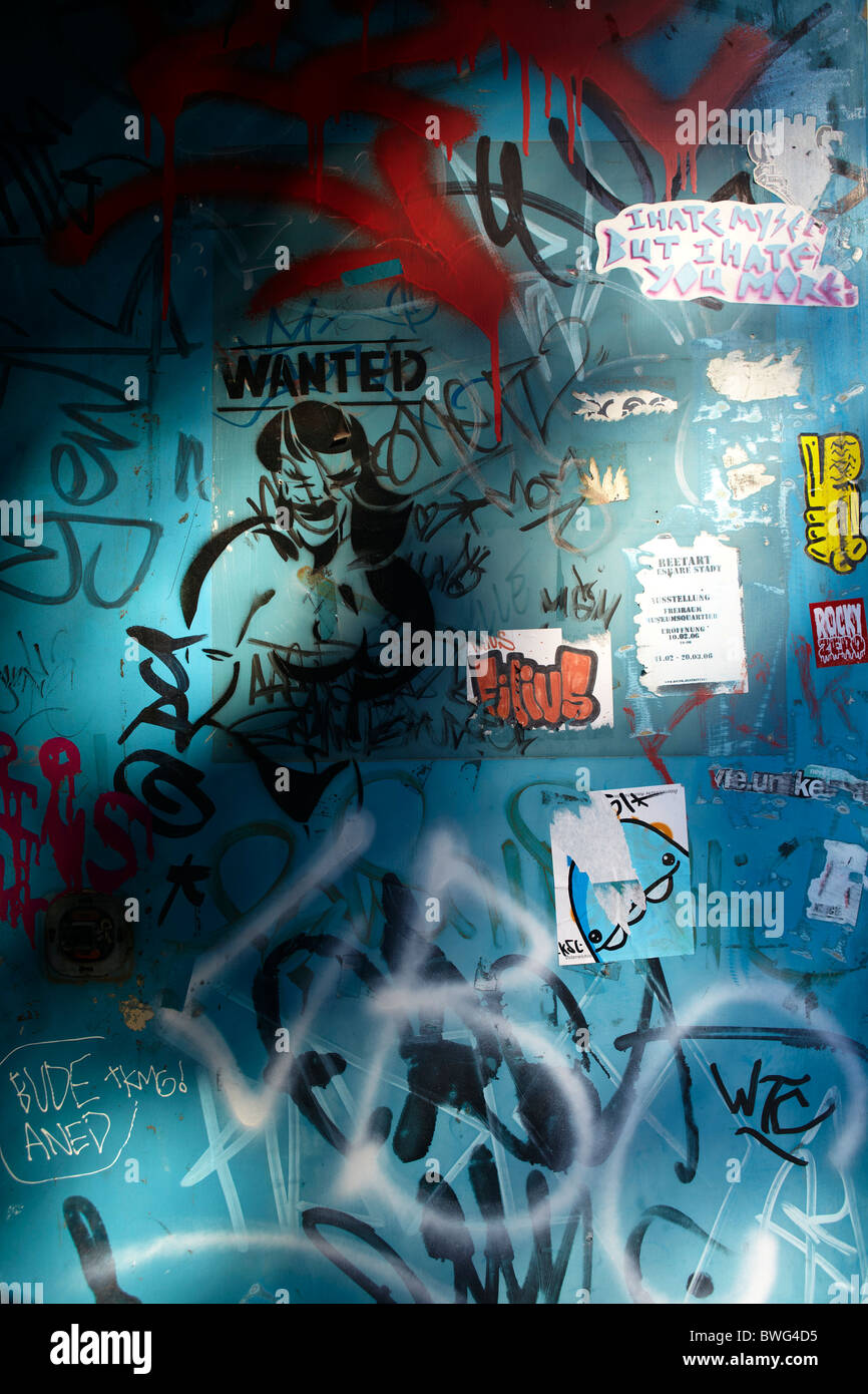 porte de graffiti Banque D'Images