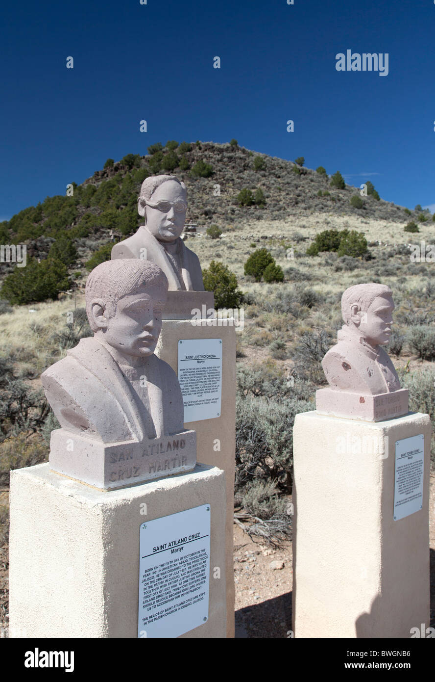 Mémorial à martyrisés prêtres mexicains Banque D'Images