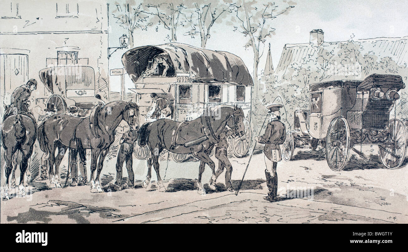 Types d'entraîneurs utilisés au cours du xixe siècle. Banque D'Images