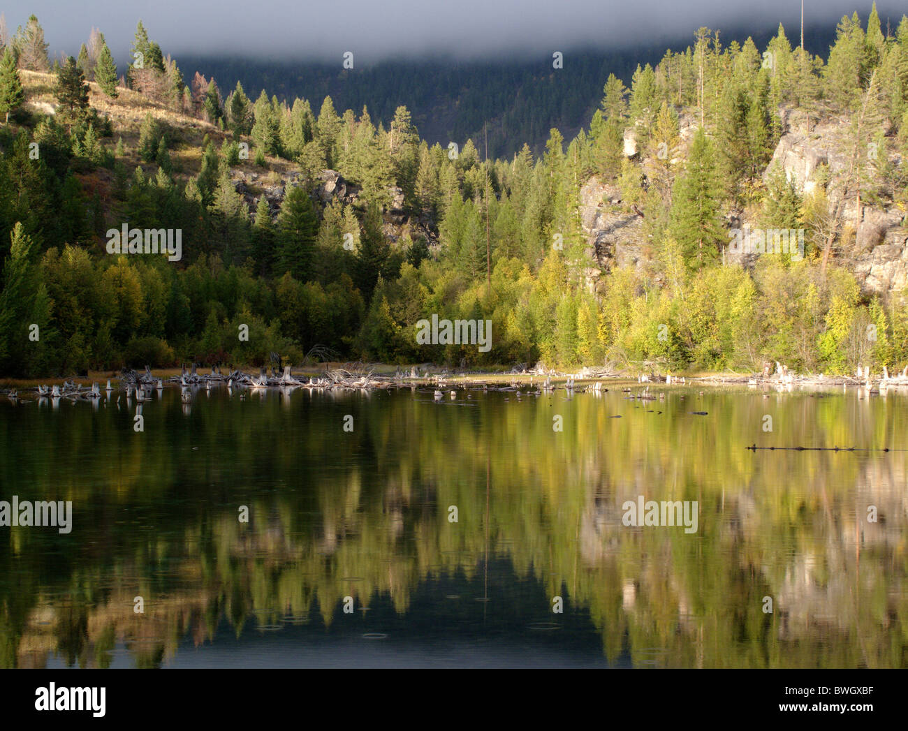 Lakit Lake dans la région de Kootenay est l'aire de répartition en Colombie-Britannique, Canada Banque D'Images