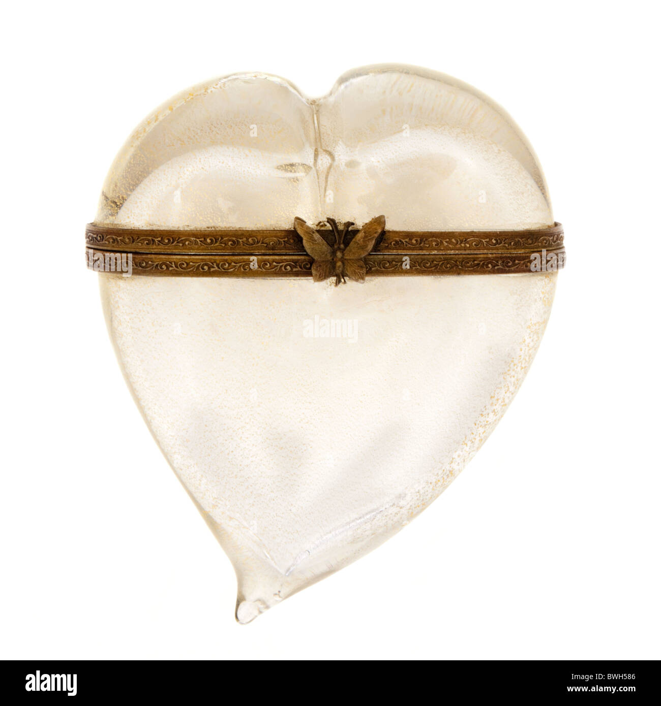 Meubles anciens en forme de coeur ou de pot-pourri senteur bouteille Banque D'Images