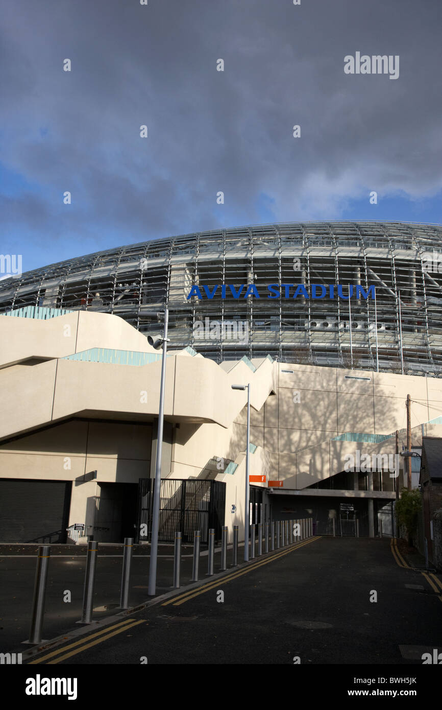 Landsdowne Road entrée souhaitée de l'Aviva Stadium Landsdowne Road Dublin République d'Irlande Banque D'Images