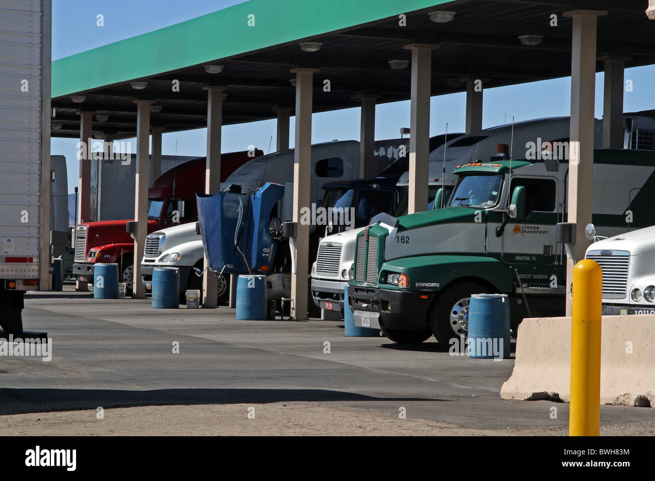 Les chariots utilisés dans les baies, Arizona, USA Banque D'Images