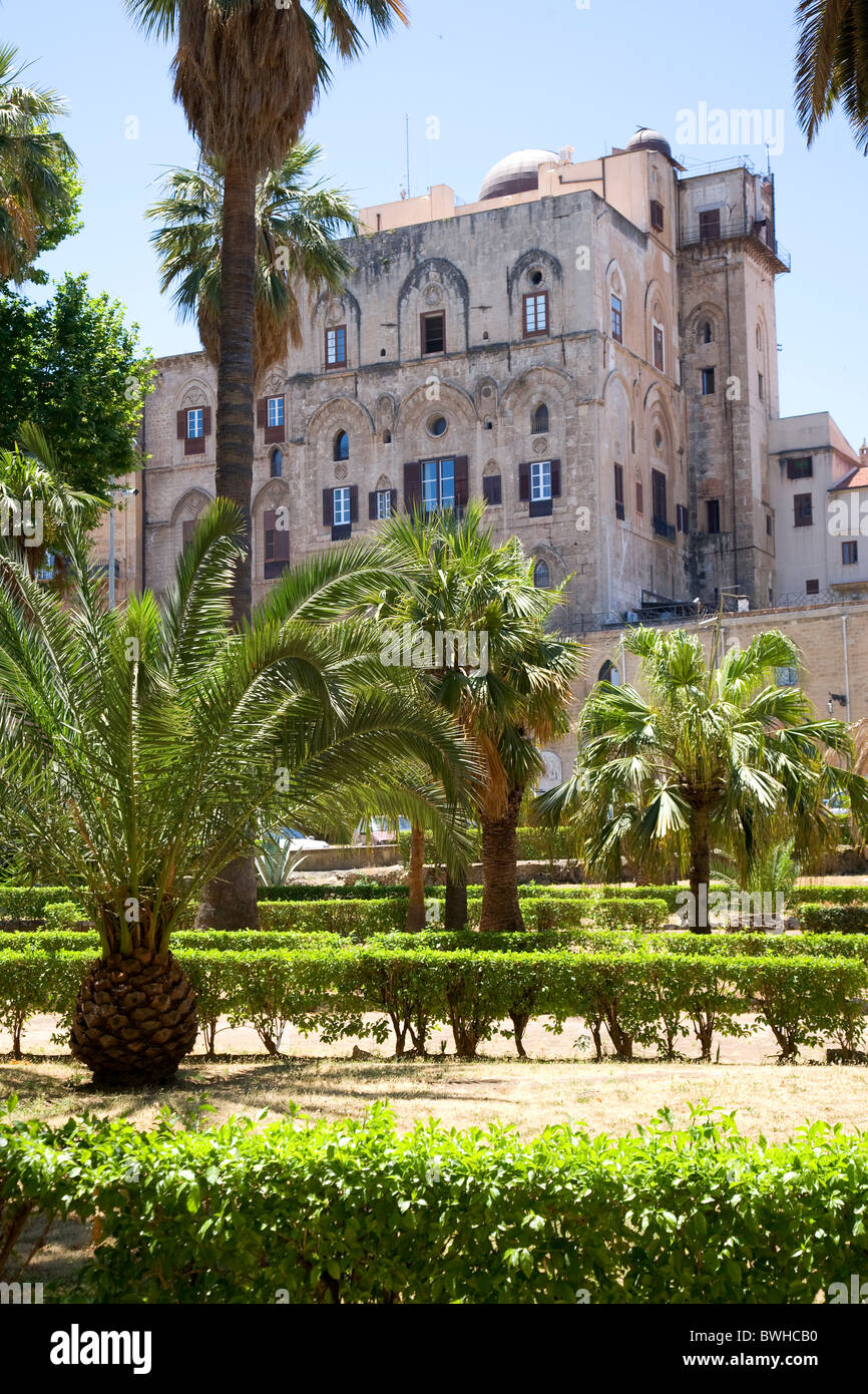 Palazzo dei Normanni, Norman palace, Palermo, Sicily, Italy, Europe Banque D'Images