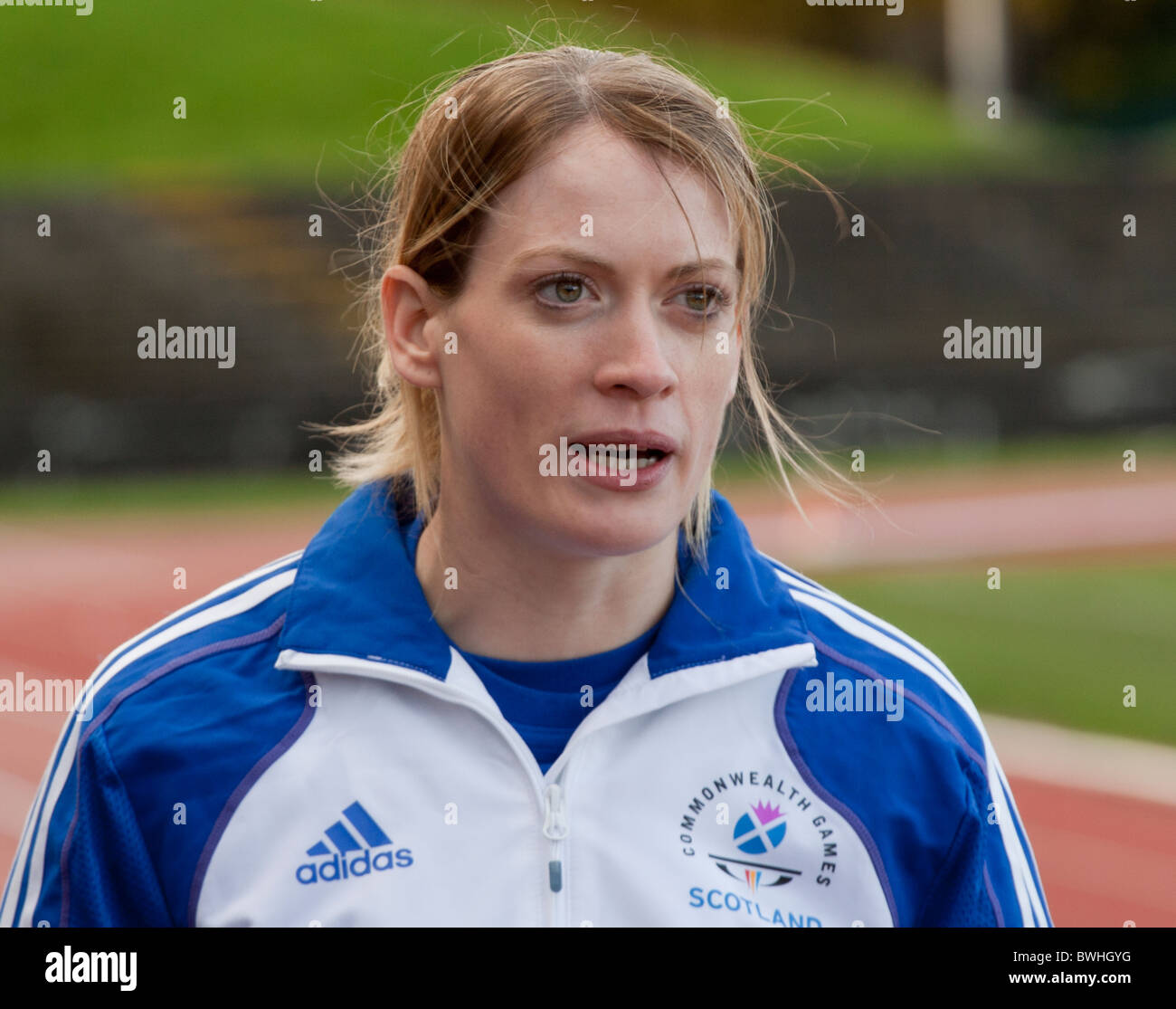 Médaillé d'argent du Commonwealth Eilidh enfant portrait | Edinburgh | Ecosse | 23 Novembre 2010 Banque D'Images