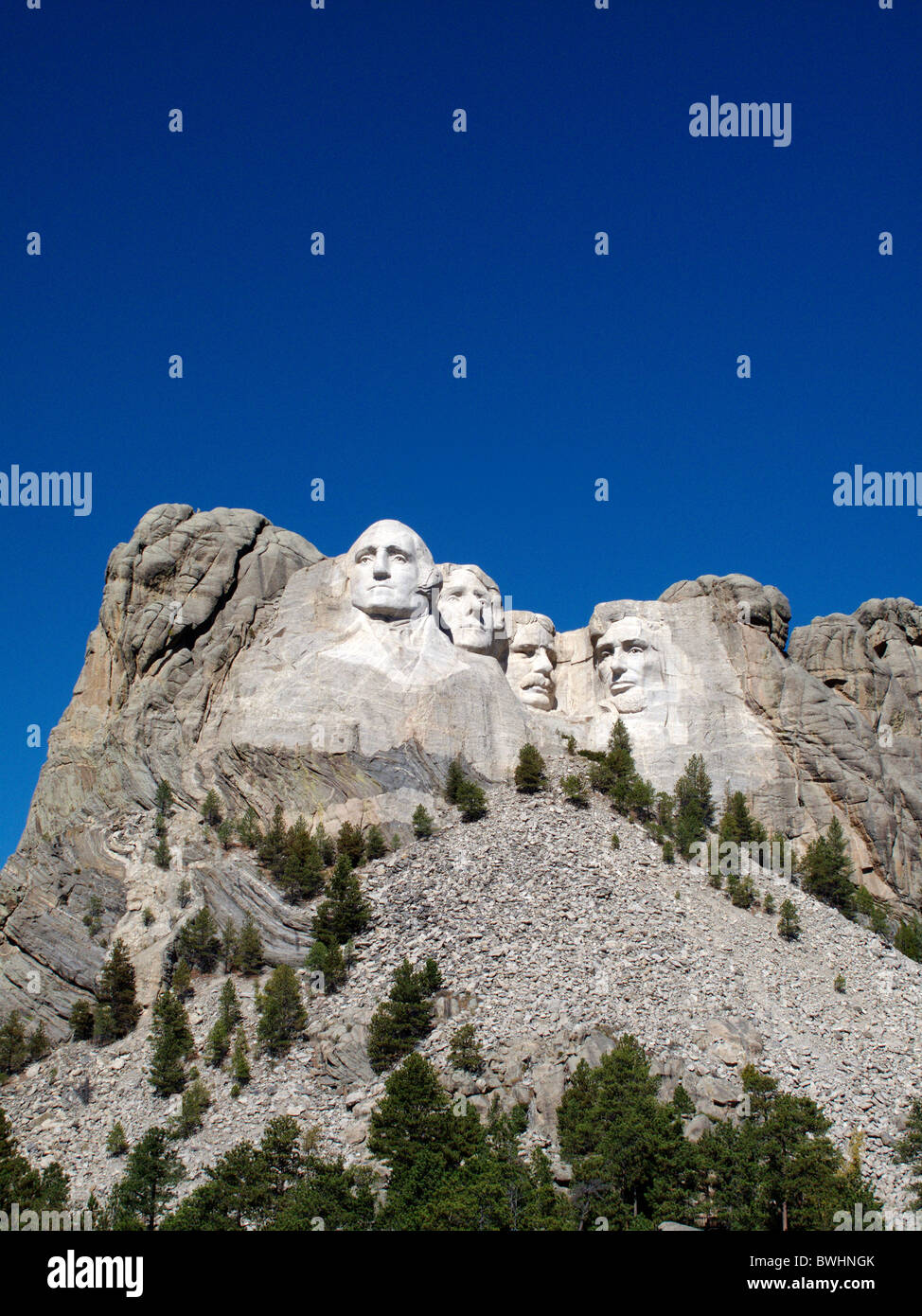 Le Monument National du Mont Rushmore dans les Black Hills dans le Dakota du Sud, États-Unis Banque D'Images
