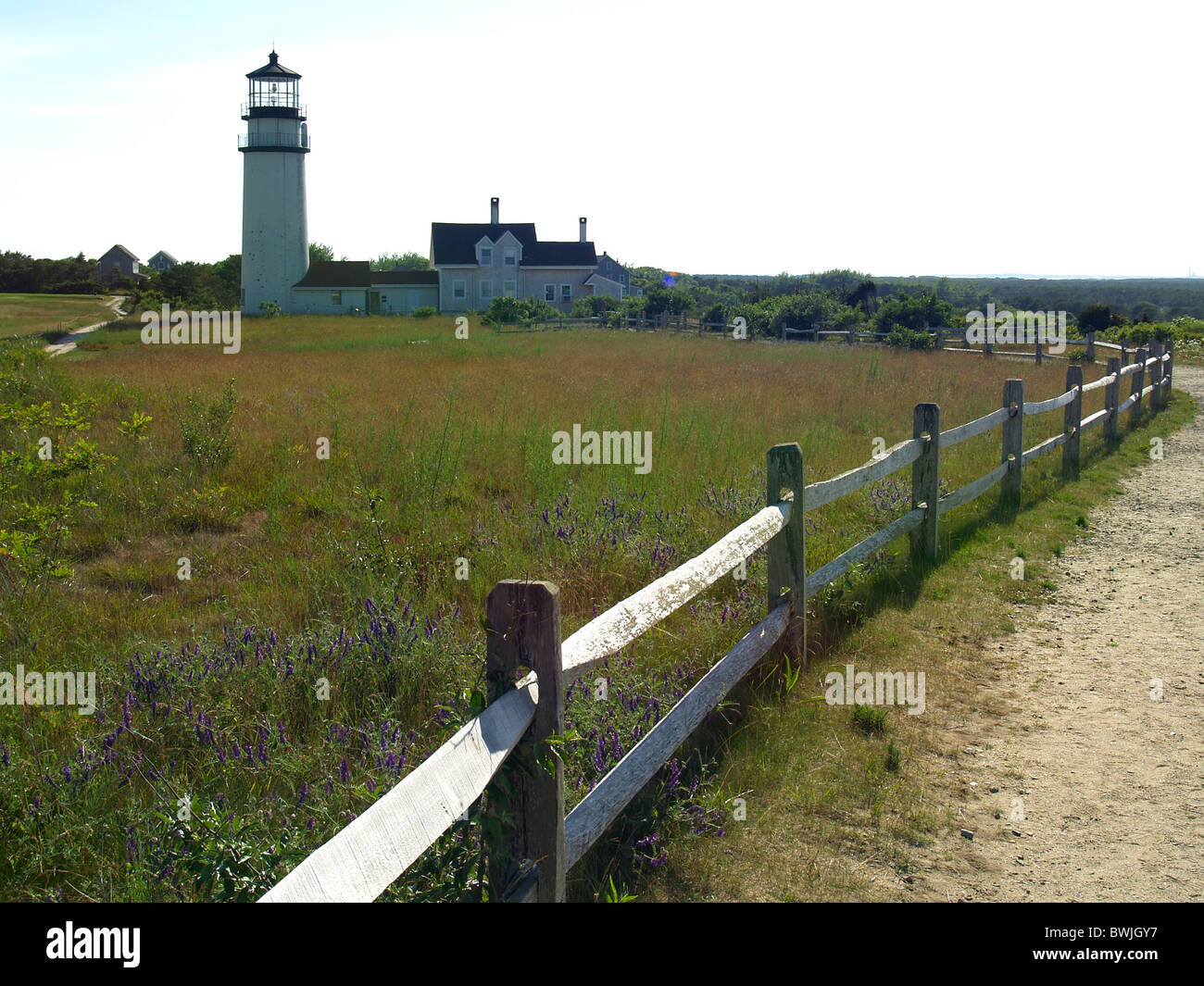 Highland Light près de Truro, Cape Cod, Massachusetts Banque D'Images