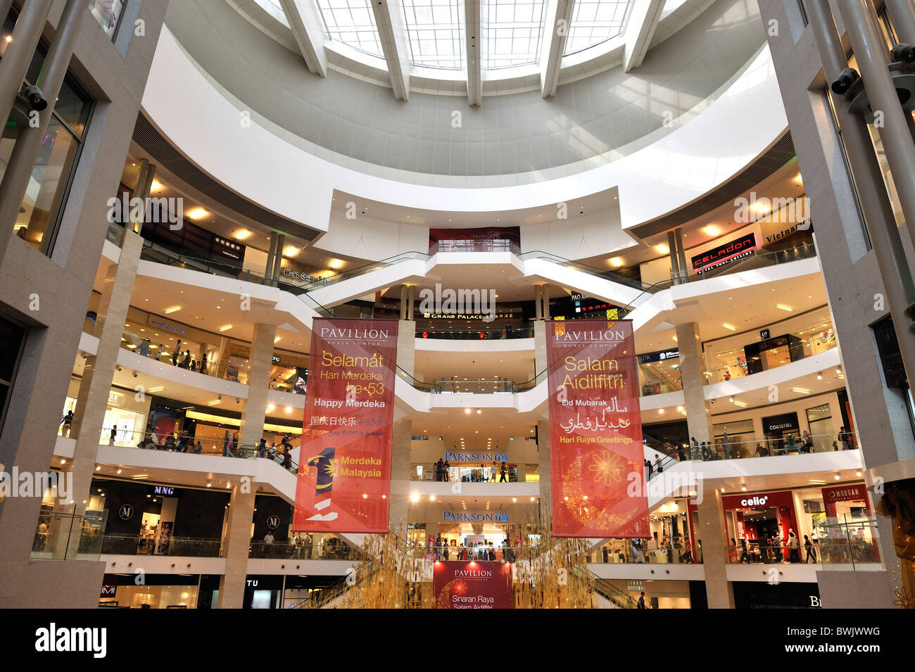 Le centre commercial Pavilion, Kuala Lumpur, pendant le Ramadan Banque D'Images