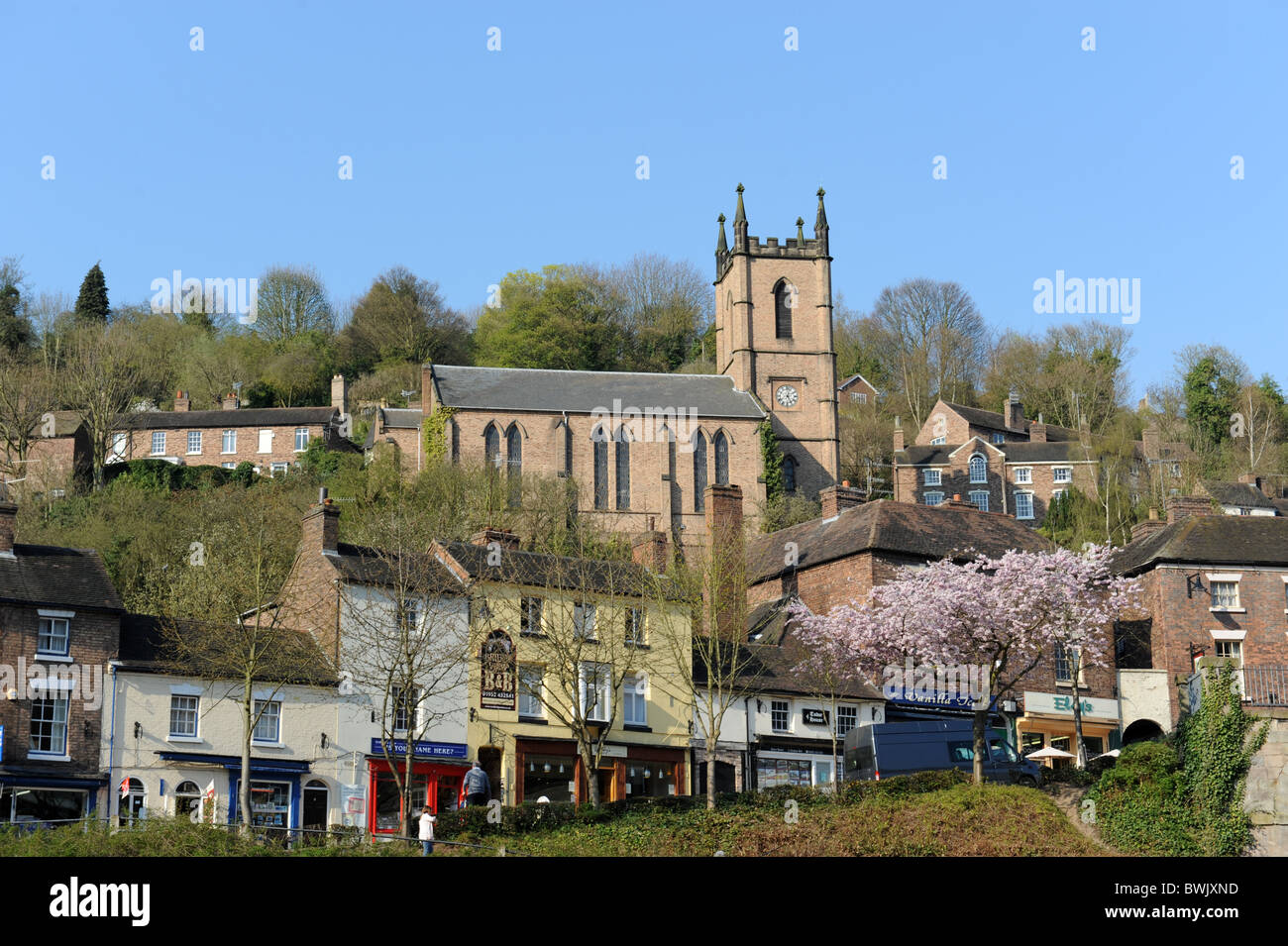 La ville de Shifnal Shropshire en Angleterre Banque D'Images