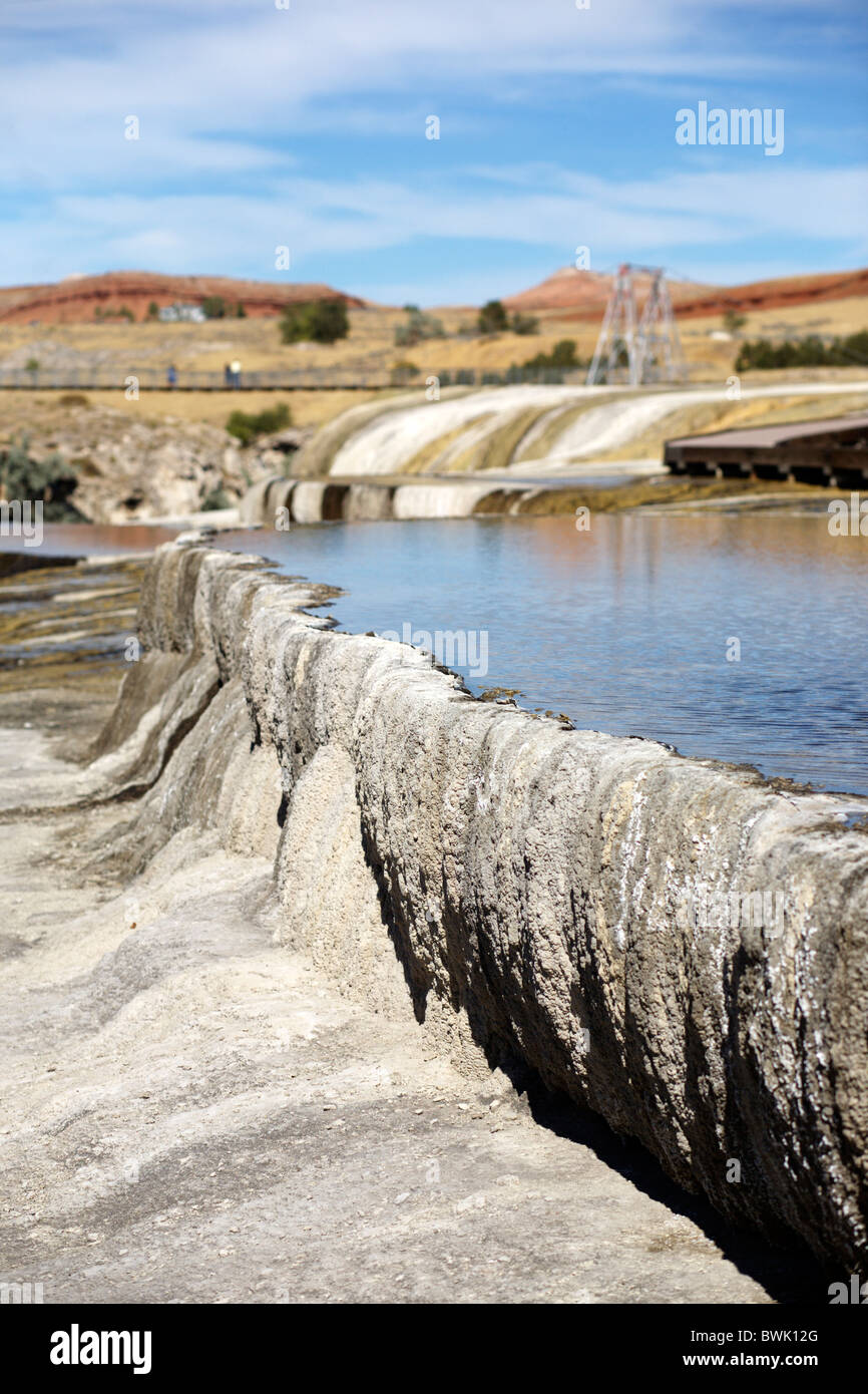 Thermopolis Hot Springs dans le Wyoming, États-Unis d'Amérique Banque D'Images