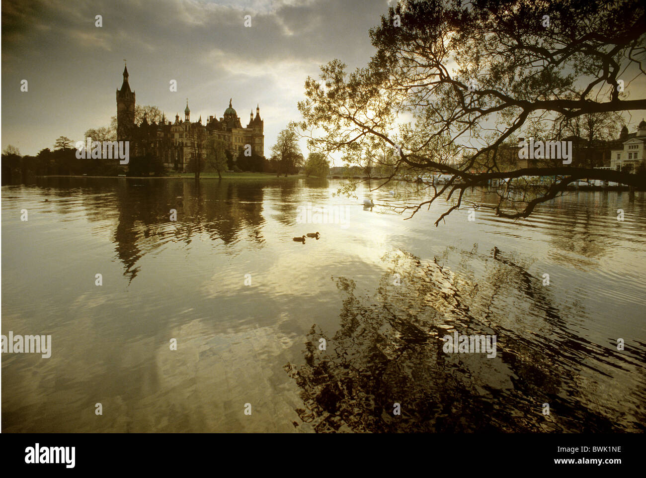 Château de Schwerin, Rügen, Mecklembourg-Poméranie-Occidentale, Allemagne Banque D'Images