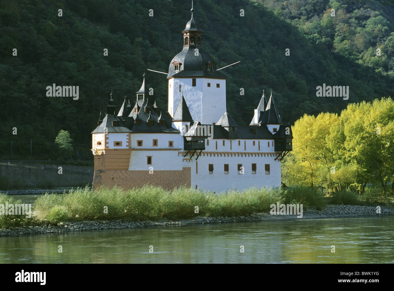 Château Pfalzgrafenstein près de Kaub, Rhin, Rhénanie-Palatinat, Allemagne Banque D'Images