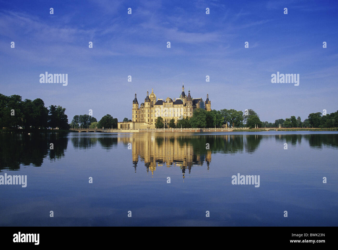 Château de Schwerin, Rügen, Mecklembourg-Poméranie-Occidentale, Allemagne Banque D'Images