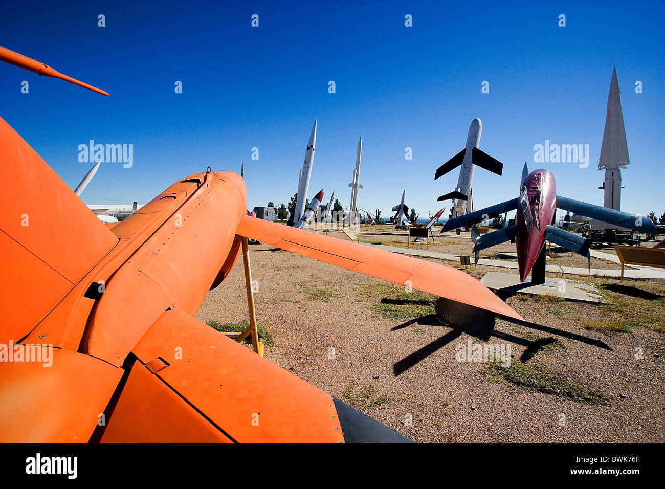 États-unis d'Amérique États-Unis Amérique du Nouveau Mexique White Sands Missile Range Museum en dehors des armes armes mil Banque D'Images