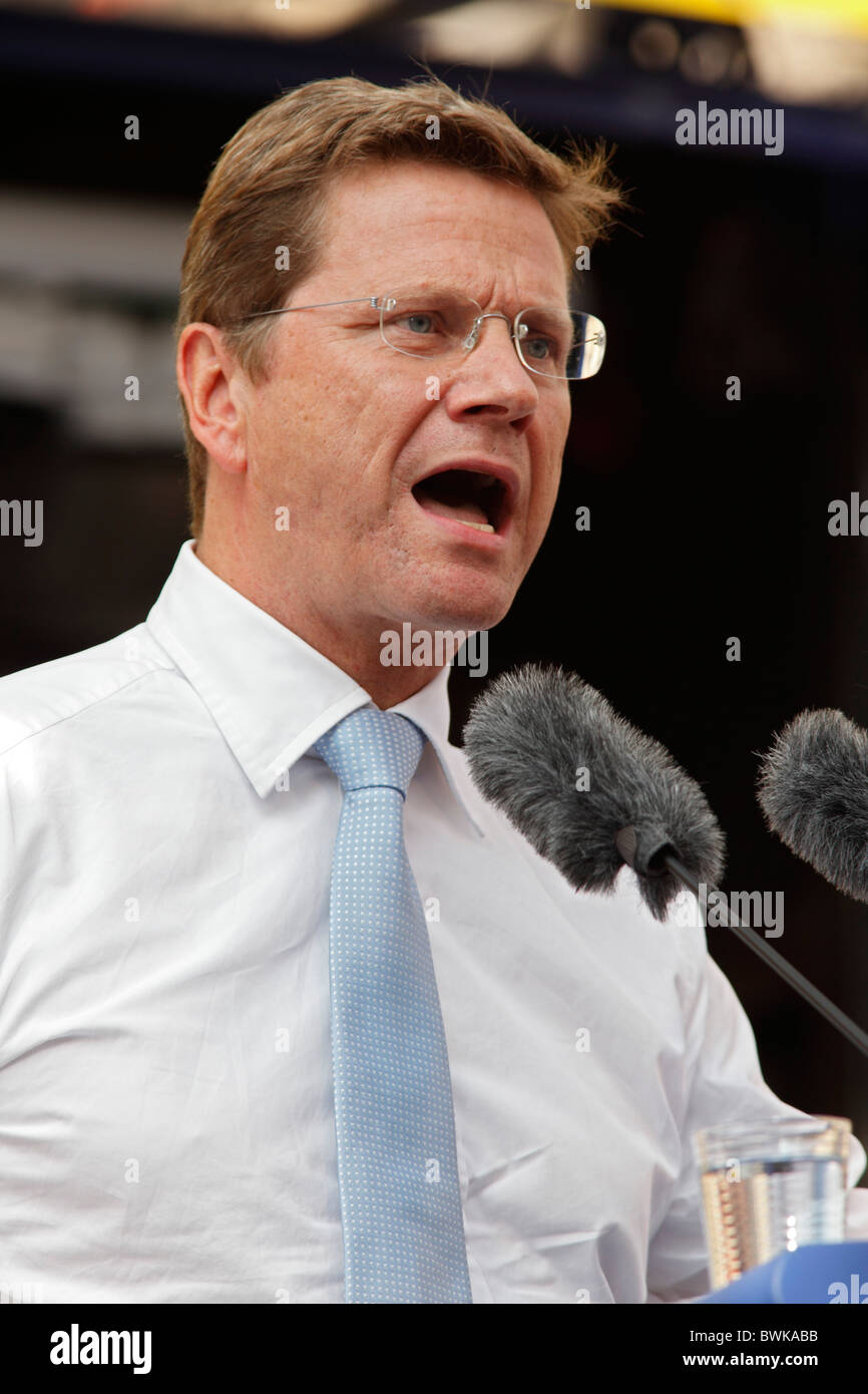 FDP, Guido Westerwelle, Ministre allemand des Affaires étrangères Banque D'Images