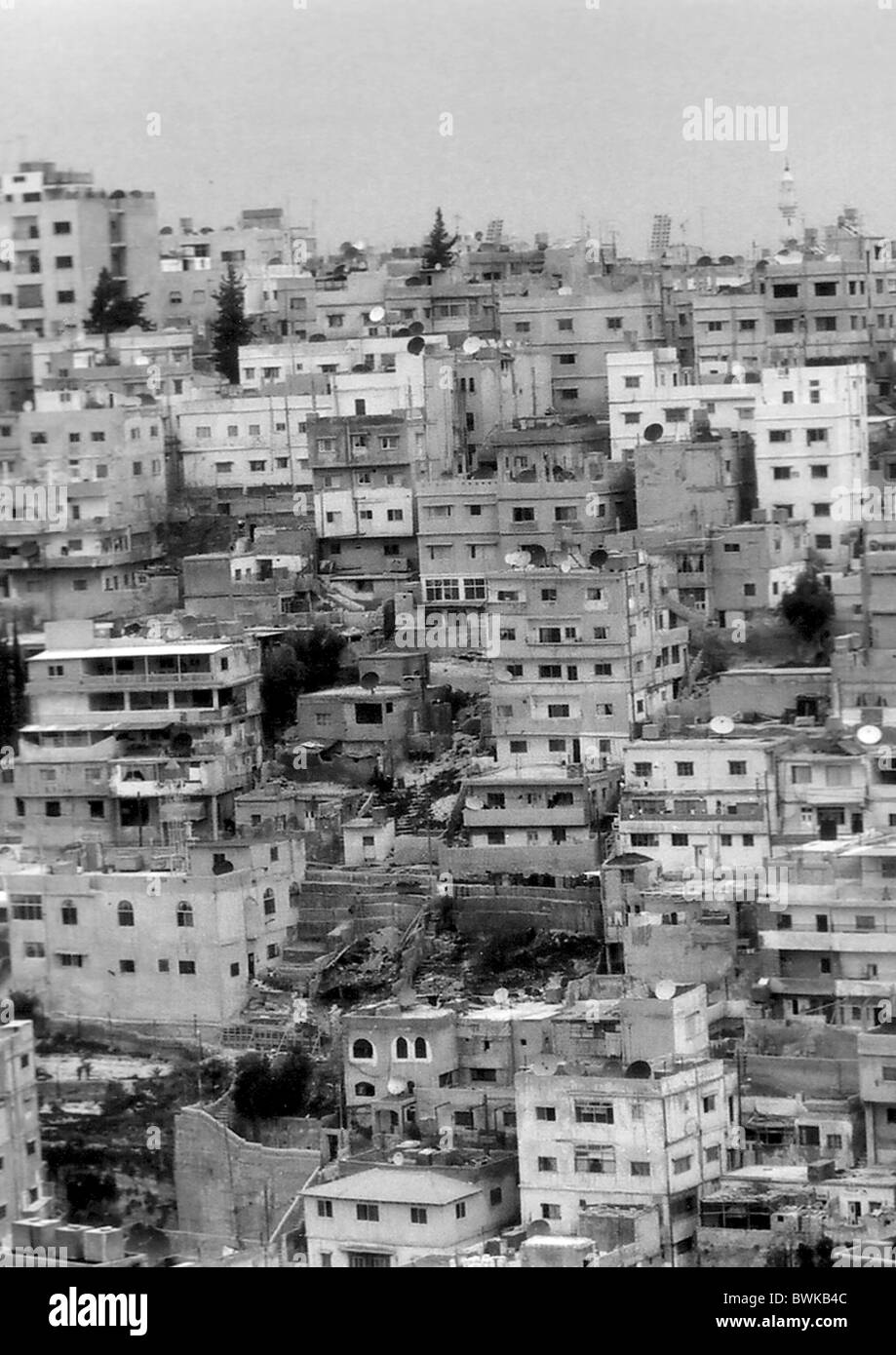 Ville Ville Amman Jordanie capital bâtiment résidentiel s ruines constructions bâtiments Maisons Maisons re Fermer Banque D'Images