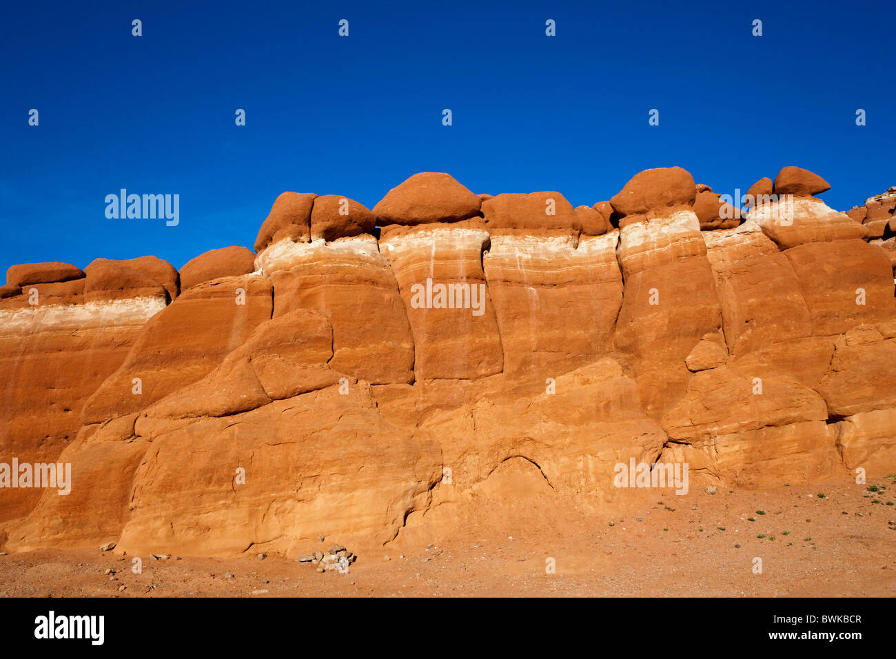 Des formations de grès de couleur différente, peu d'Egypte Site géologique, Utah, USA Banque D'Images
