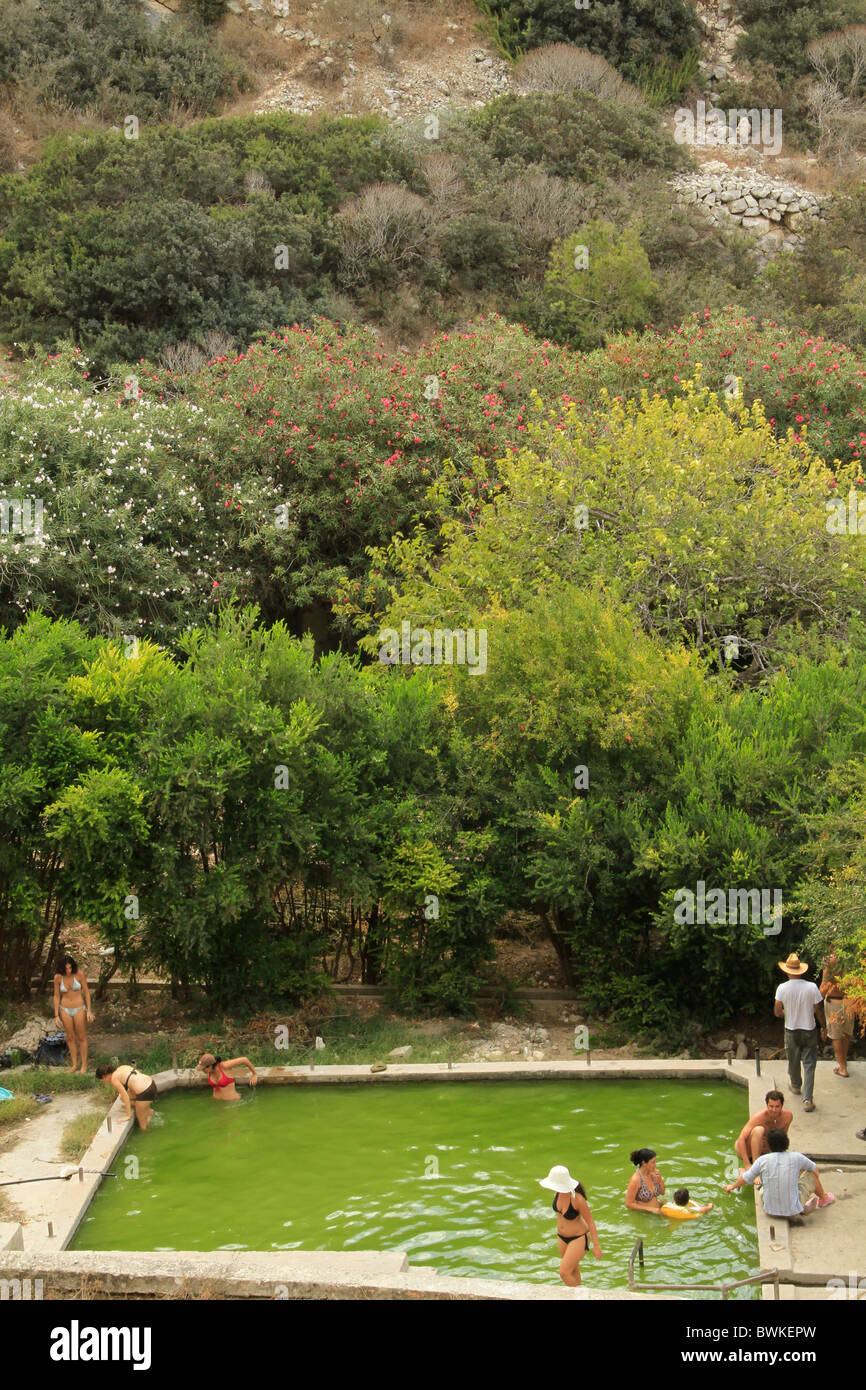 Israël, Carmel, Bustan Khayat dans Wadi Siach Banque D'Images
