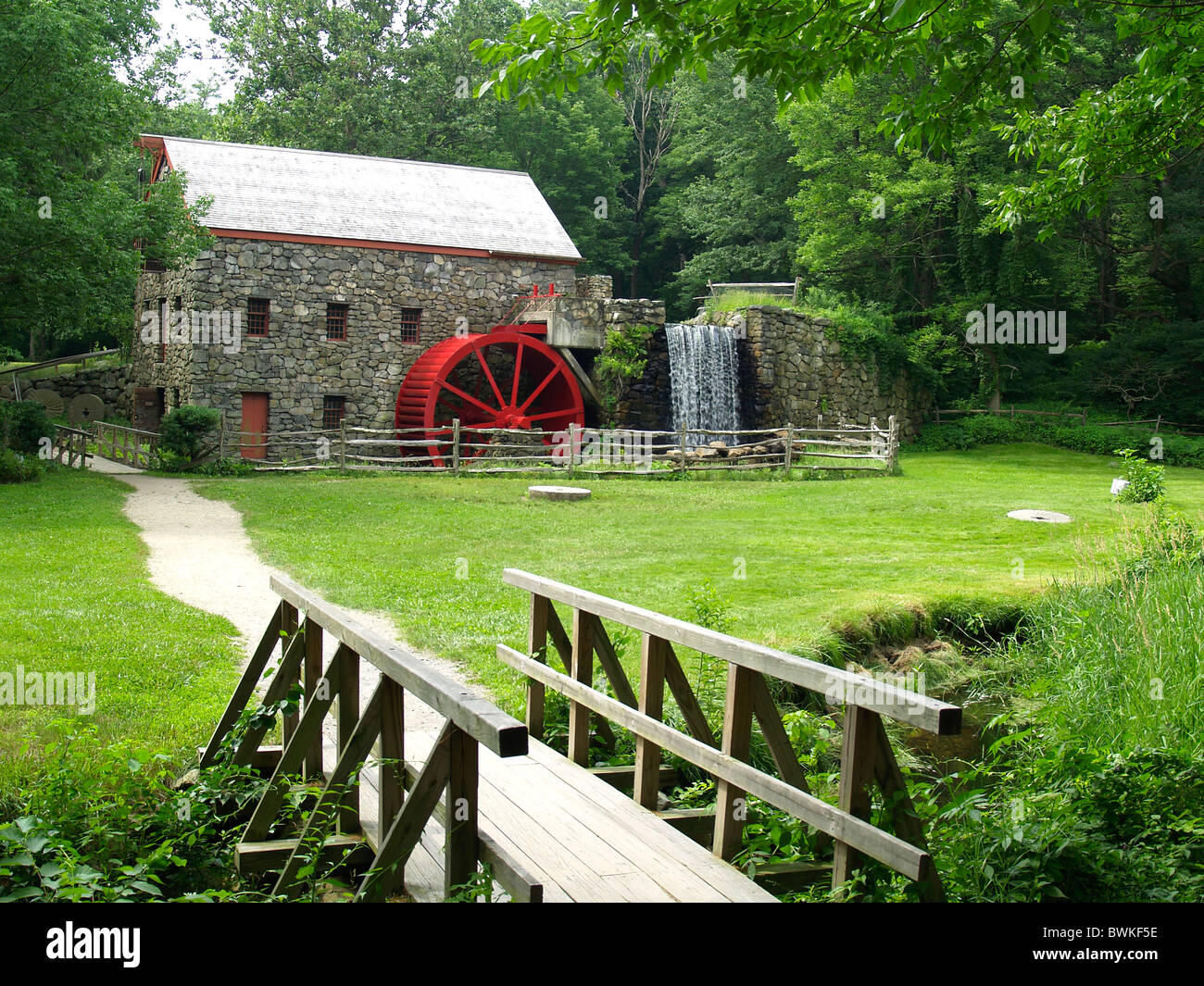 Grist mill de Henry Wadsworth Longfellow Wayside Inn Sudbury,Massachusetts, Banque D'Images