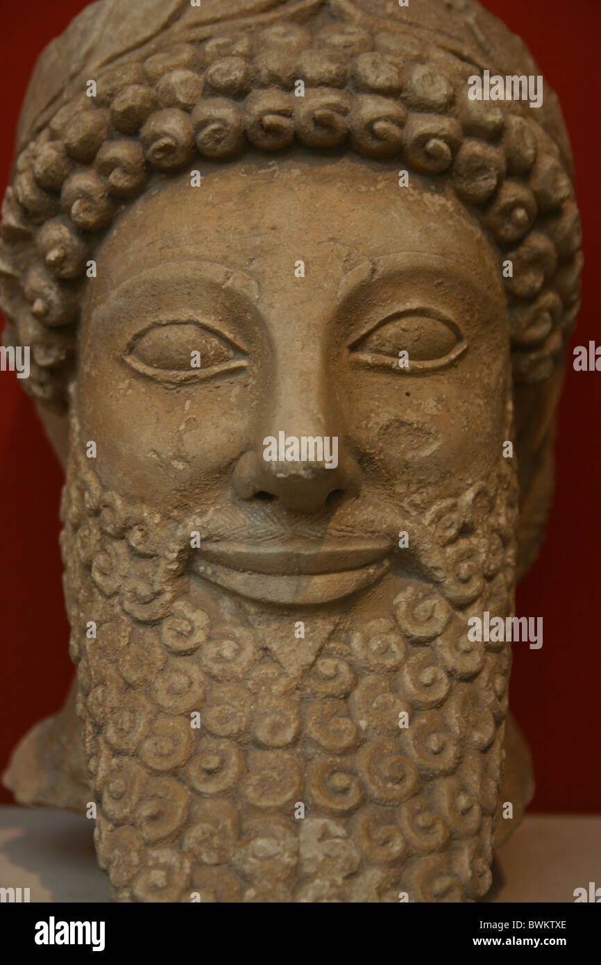 Statue d'Assurnazirpal II, 883-859 BC au British Museum de Londres Banque D'Images