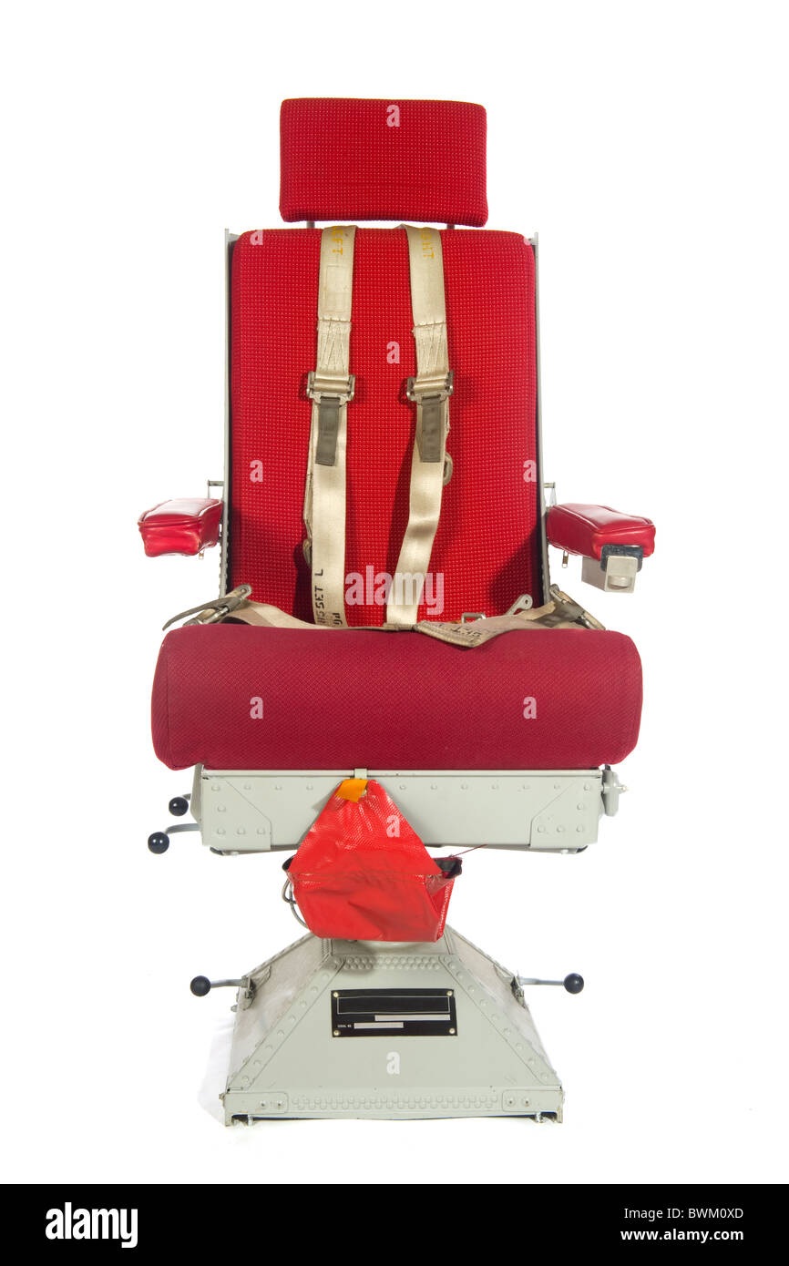 Un siège d'aéronef isolated over white Banque D'Images