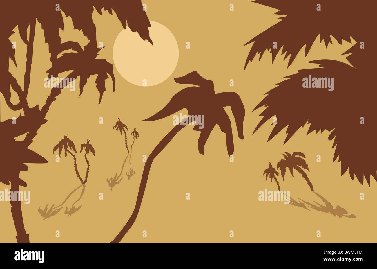 Vector background tropical Banque D'Images