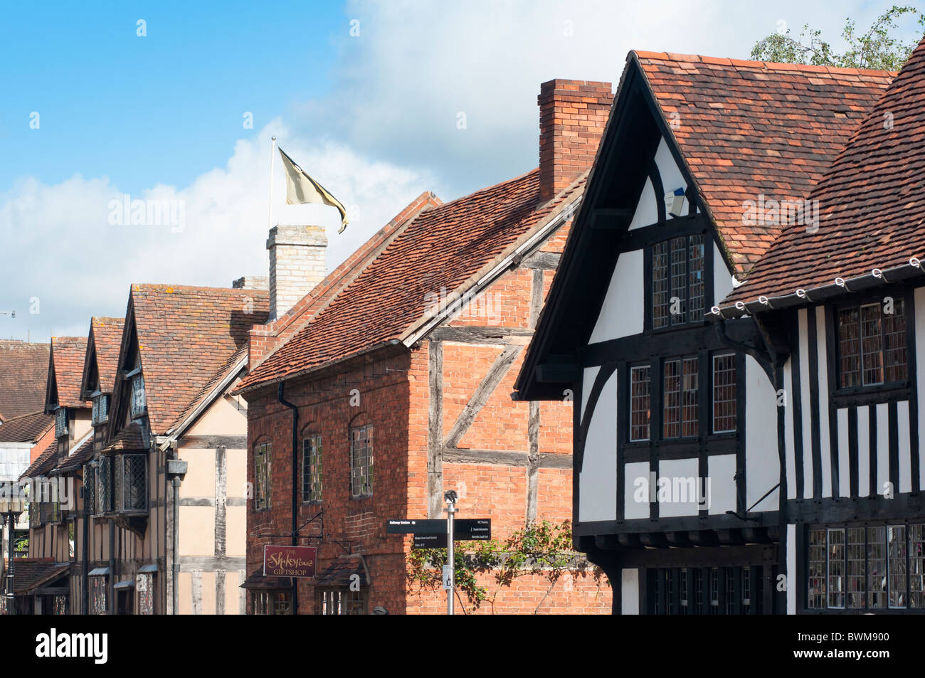William Shakespeare birthplace dans la ville de Stratford Upon Avon, Warwickshire, Angleterre Banque D'Images