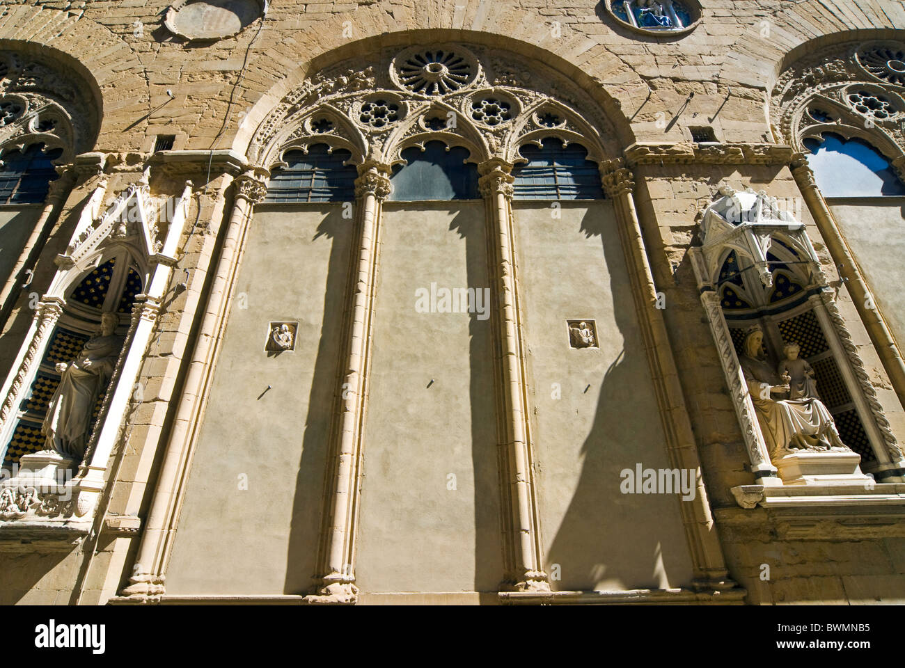 De l'église Orsanmichele , Florence (Firenze), UNESCO World Heritage Site, Toscane, Italie, Europe Banque D'Images