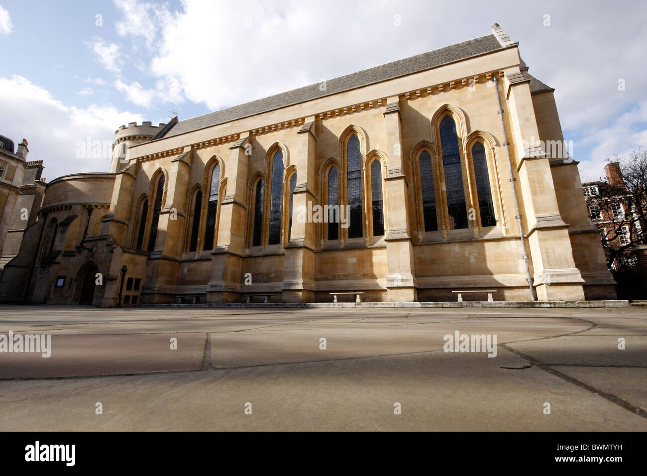 L'église du Temple à Londres, près de Fleet Street qui en vedette dans le livre et le film, le Da Vinci Code Banque D'Images