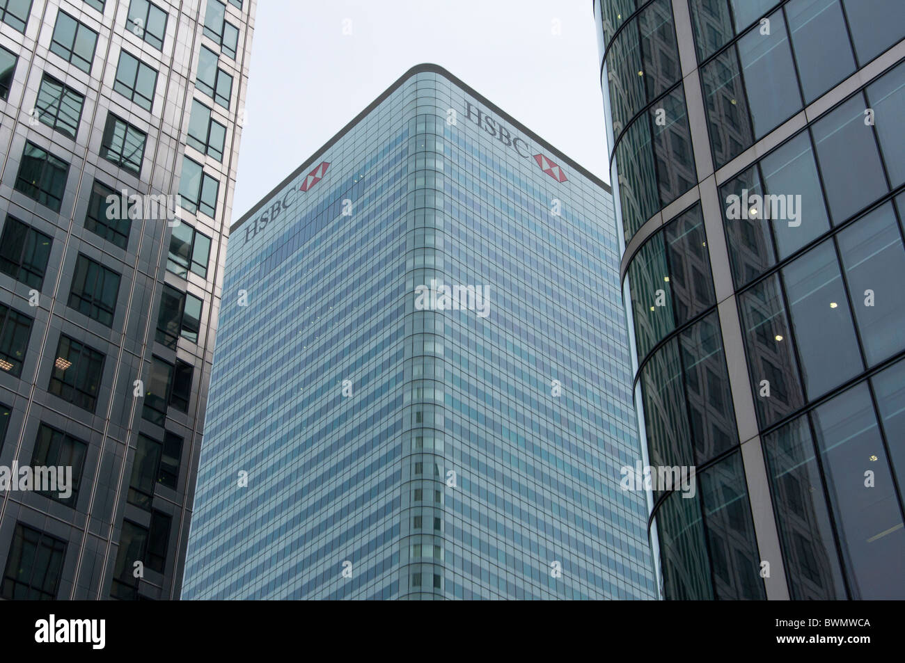 La tour HSBC, Canary Wharf, les Docklands, London, England, UK Banque D'Images