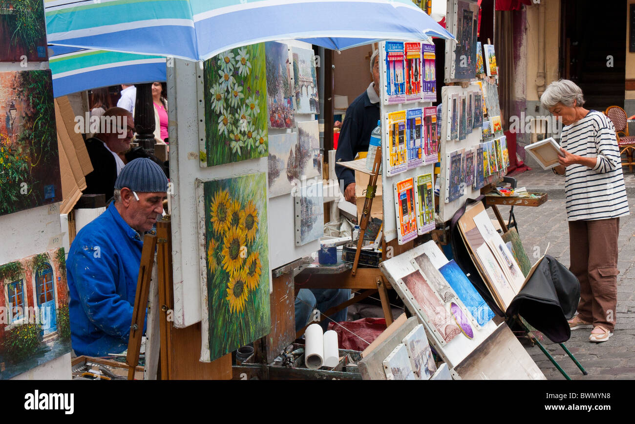 Street Art à Montmartre, Paris Banque D'Images