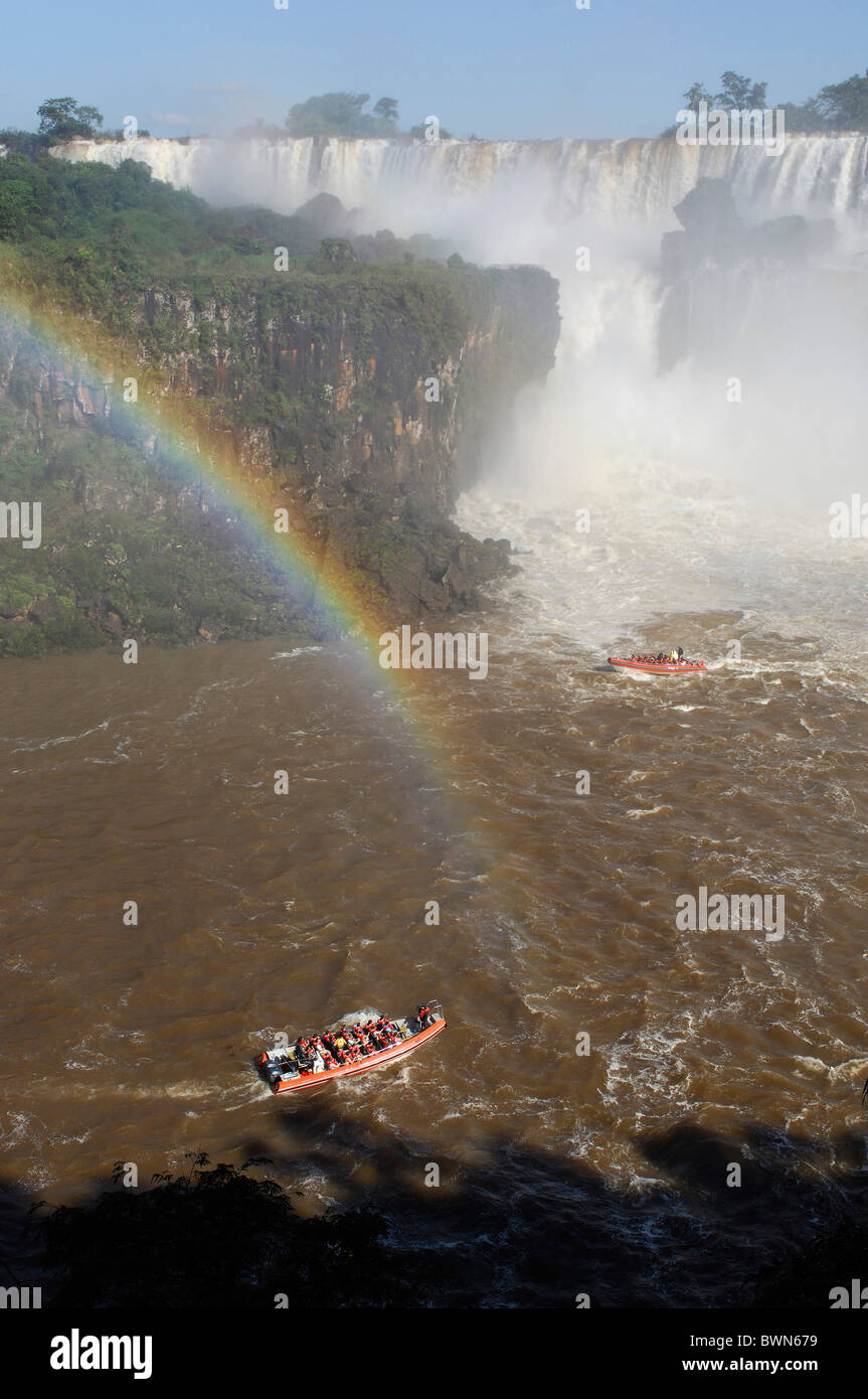 Argentine Amérique du Sud Cataratas del Iguazu Parque Nacional Iguazu site du patrimoine mondial de l'Iguazu Waterfall Banque D'Images