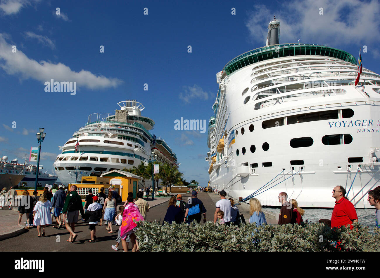 Bahamas Voyager of the Seas Royal Caribbean Cruise Lines Nassau Caraïbes vacances vacances personnes Banque D'Images